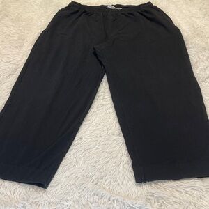 ELISBETH Liz Claiborne Black Pants WOMENS Plus SIZE 2  PULL ON ELASTIC WAIST